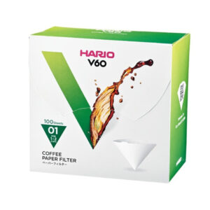 Filtry papierowe do dripa Hario V60-01 - 100 sztuk w kartoniku